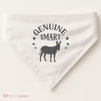 Funny Genuine Smart Ass Donkey Graphic USA-Made Doggie Bandana thumb 0