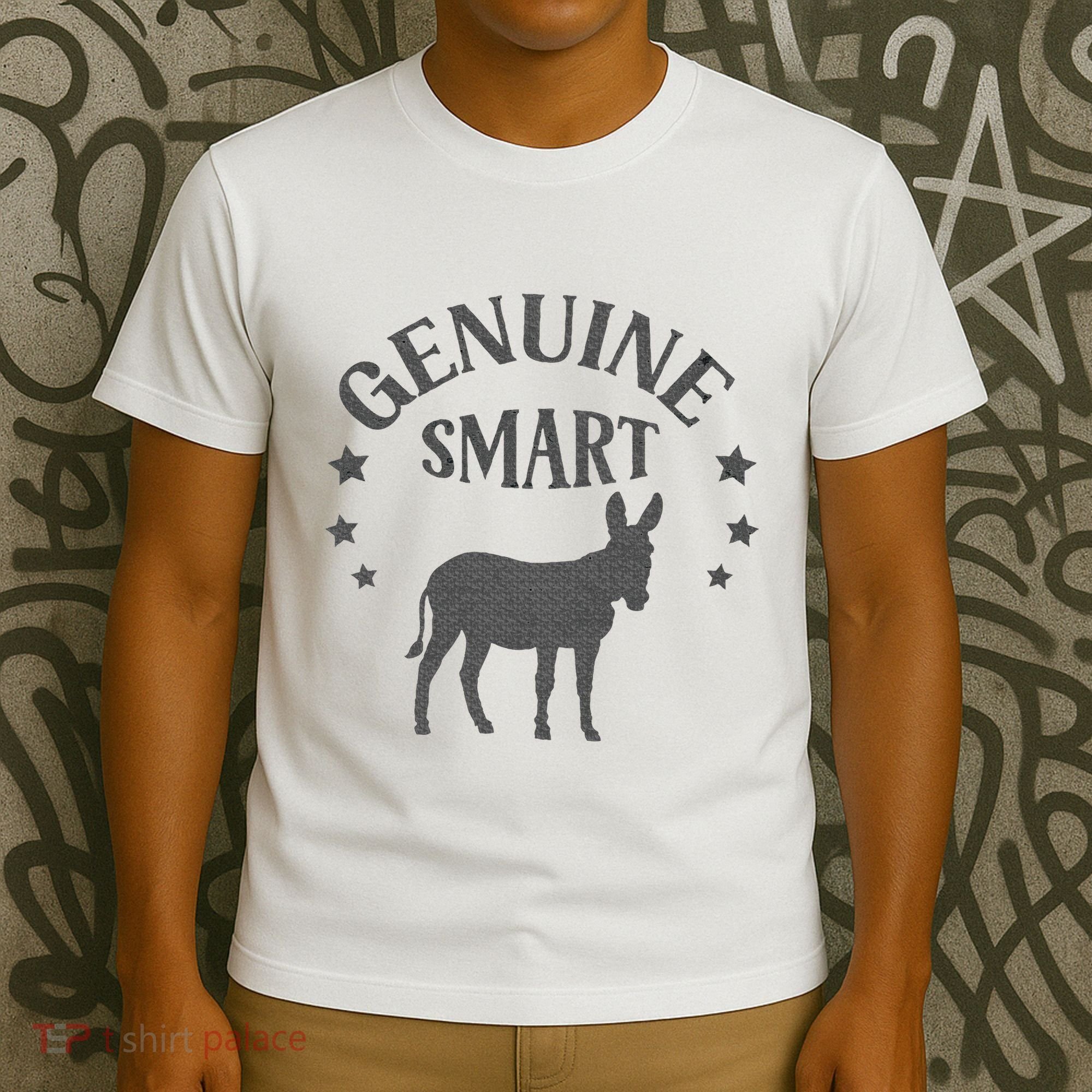 Funny Genuine Smart Ass Donkey Graphic T-Shirt