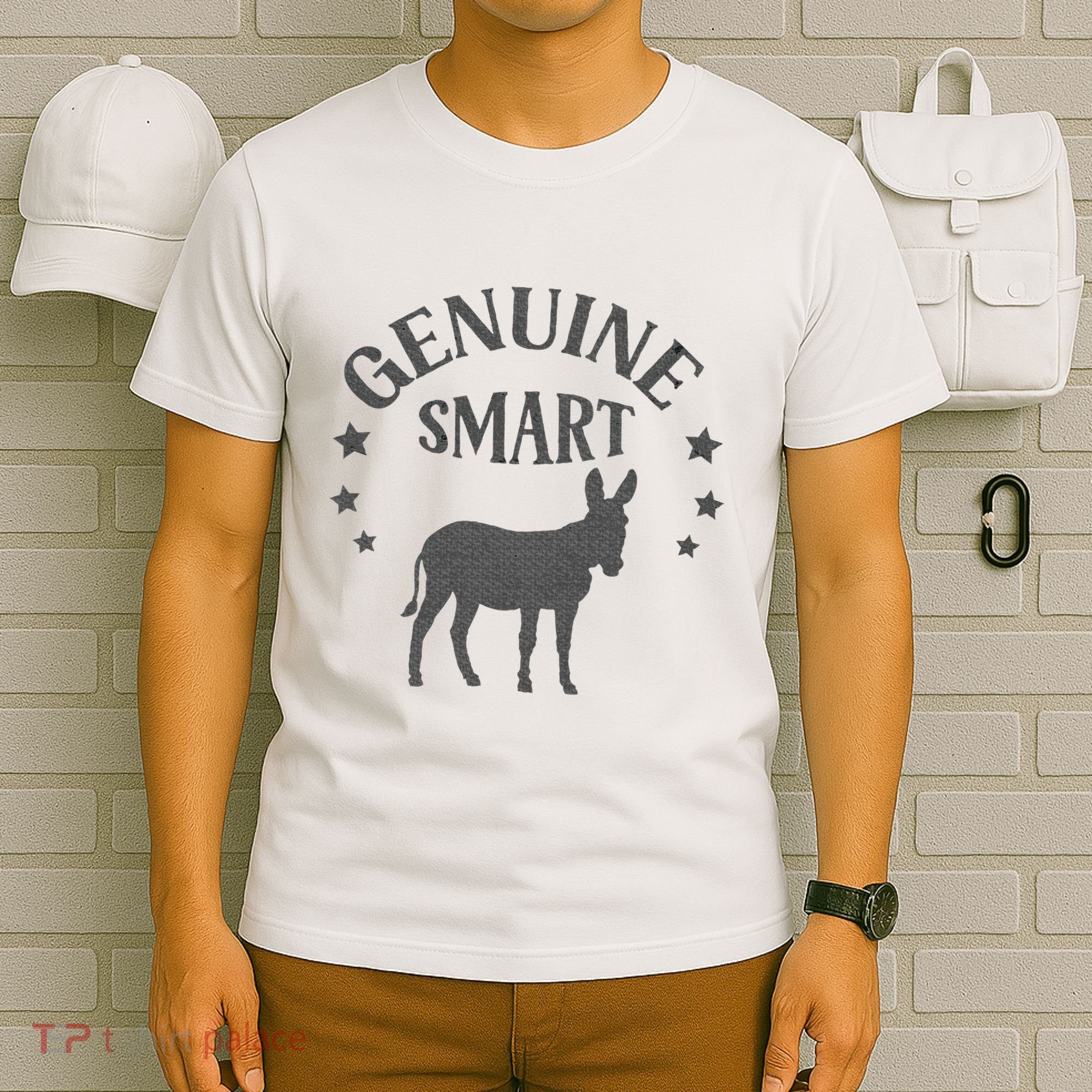 Funny Genuine Smart Ass Donkey Graphic T-Shirt