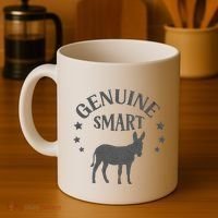 Funny Genuine Smart Ass Donkey Graphic Coffee Mug thumb 4