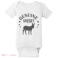 Funny Genuine Smart Ass Donkey Graphic Baby Bodysuit thumb 0
