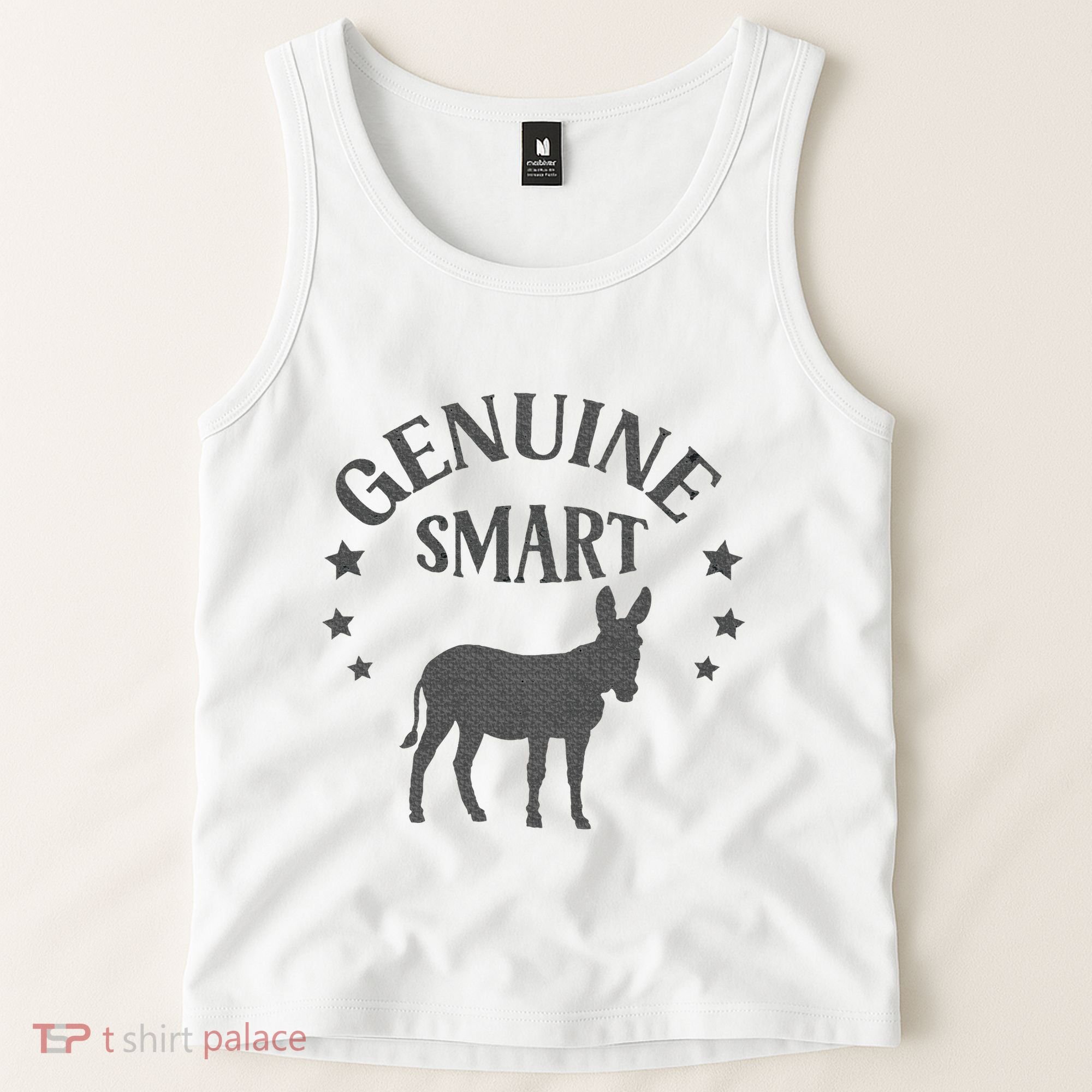 Funny Genuine Smart Ass Donkey Graphic Tank Top