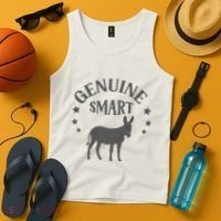 Funny Genuine Smart Ass Donkey Graphic Tank Top thumb 4