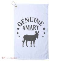 Funny Genuine Smart Ass Donkey Graphic Golf Towel thumb 0