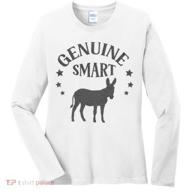 Funny Genuine Smart Ass Donkey Graphic Women's Long Sleeve Shirt