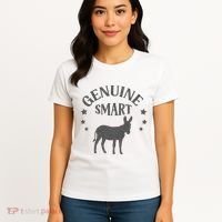 Funny Genuine Smart Ass Donkey Graphic Women's T-Shirt thumb 4