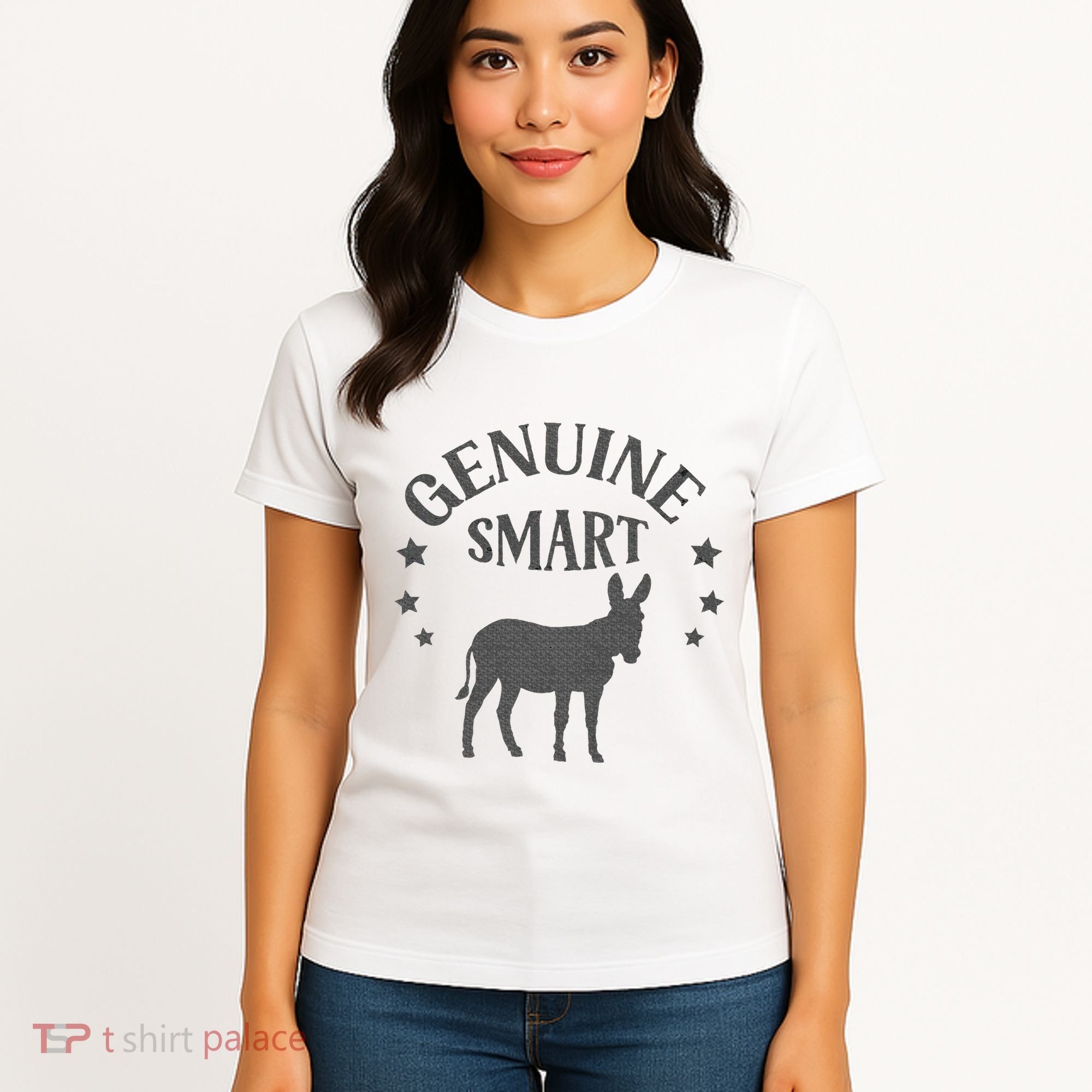 Funny Genuine Smart Ass Donkey Graphic Women's T-Shirt