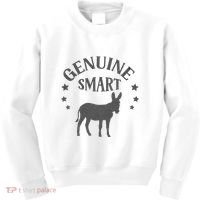 Funny Genuine Smart Ass Donkey Graphic Kids Sweatshirt thumb 0
