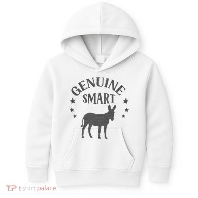Funny Genuine Smart Ass Donkey Graphic Kids Hoodie