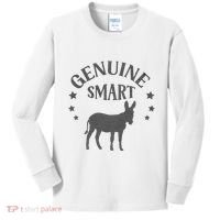 Funny Genuine Smart Ass Donkey Graphic Kids Long Sleeve Shirt thumb 0