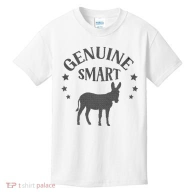 Funny Genuine Smart Ass Donkey Graphic Kids T-Shirt