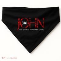 For God So Loved The World John 316 USA-Made Doggie Bandana thumb 0