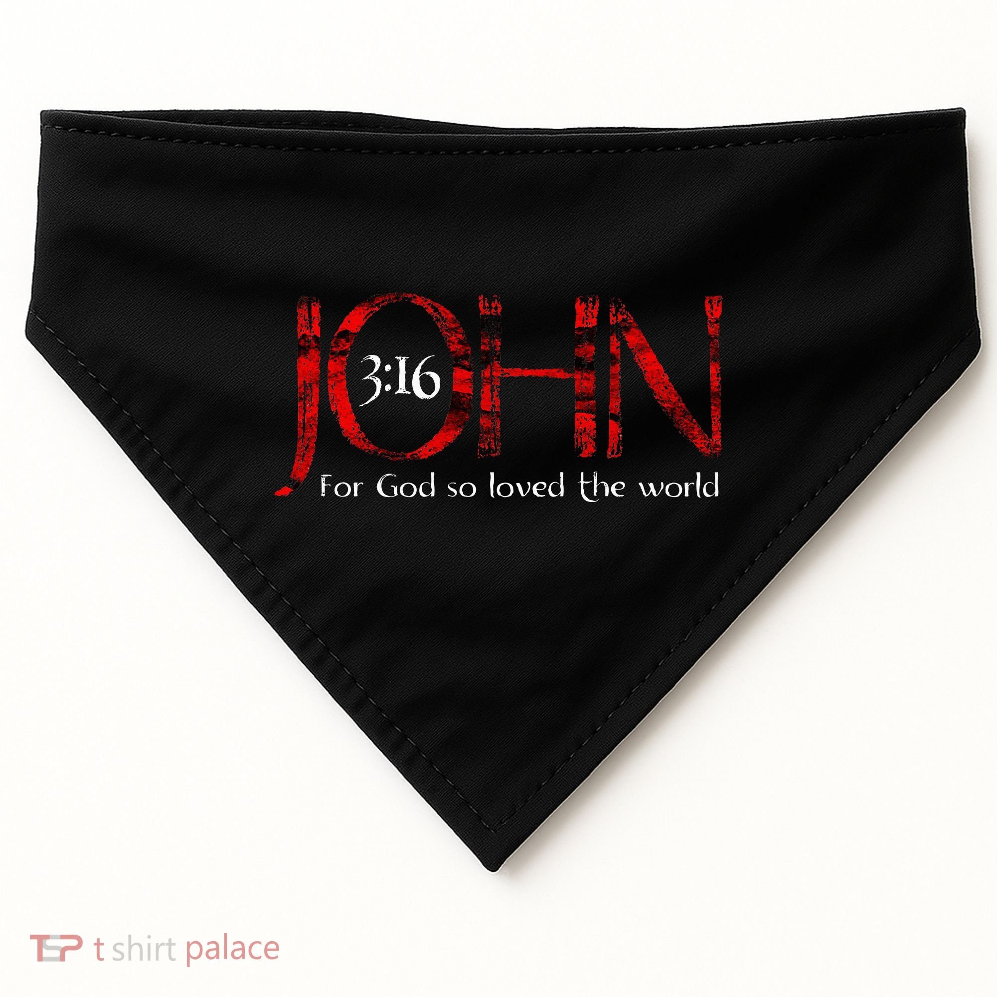 For God So Loved The World John 316 USA-Made Doggie Bandana