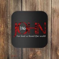 For God So Loved The World John 316 Coaster thumb 0