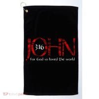 For God So Loved The World John 316 Golf Towel thumb 0