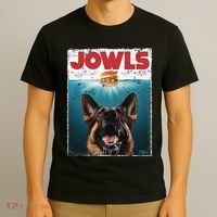 Funny German Shepherd Jowls Hamburger Gsg Dog Mom Dog Dad T-Shirt thumb 3