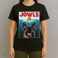 Funny German Shepherd Jowls Hamburger Gsg Dog Mom Dog Dad T-Shirt thumb 4