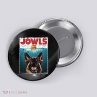 Funny German Shepherd Jowls Hamburger Gsg Dog Mom Dog Dad Button thumb 0