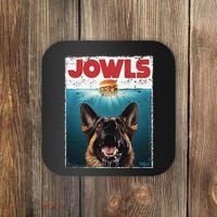 Funny German Shepherd Jowls Hamburger Gsg Dog Mom Dog Dad Coaster thumb 0