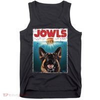 Funny German Shepherd Jowls Hamburger Gsg Dog Mom Dog Dad Tank Top thumb 0