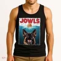 Funny German Shepherd Jowls Hamburger Gsg Dog Mom Dog Dad Tank Top thumb 3