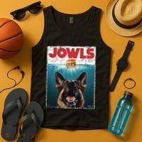 Funny German Shepherd Jowls Hamburger Gsg Dog Mom Dog Dad Tank Top thumb 4