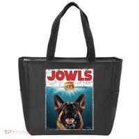 Funny German Shepherd Jowls Hamburger Gsg Dog Mom Dog Dad Tote Bag thumb 0