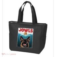 Funny German Shepherd Jowls Hamburger Gsg Dog Mom Dog Dad Tote Bag thumb 3