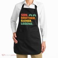 Funny Gamer Son Big Brother Gaming Legend Gift Boys Teens Apron thumb 2