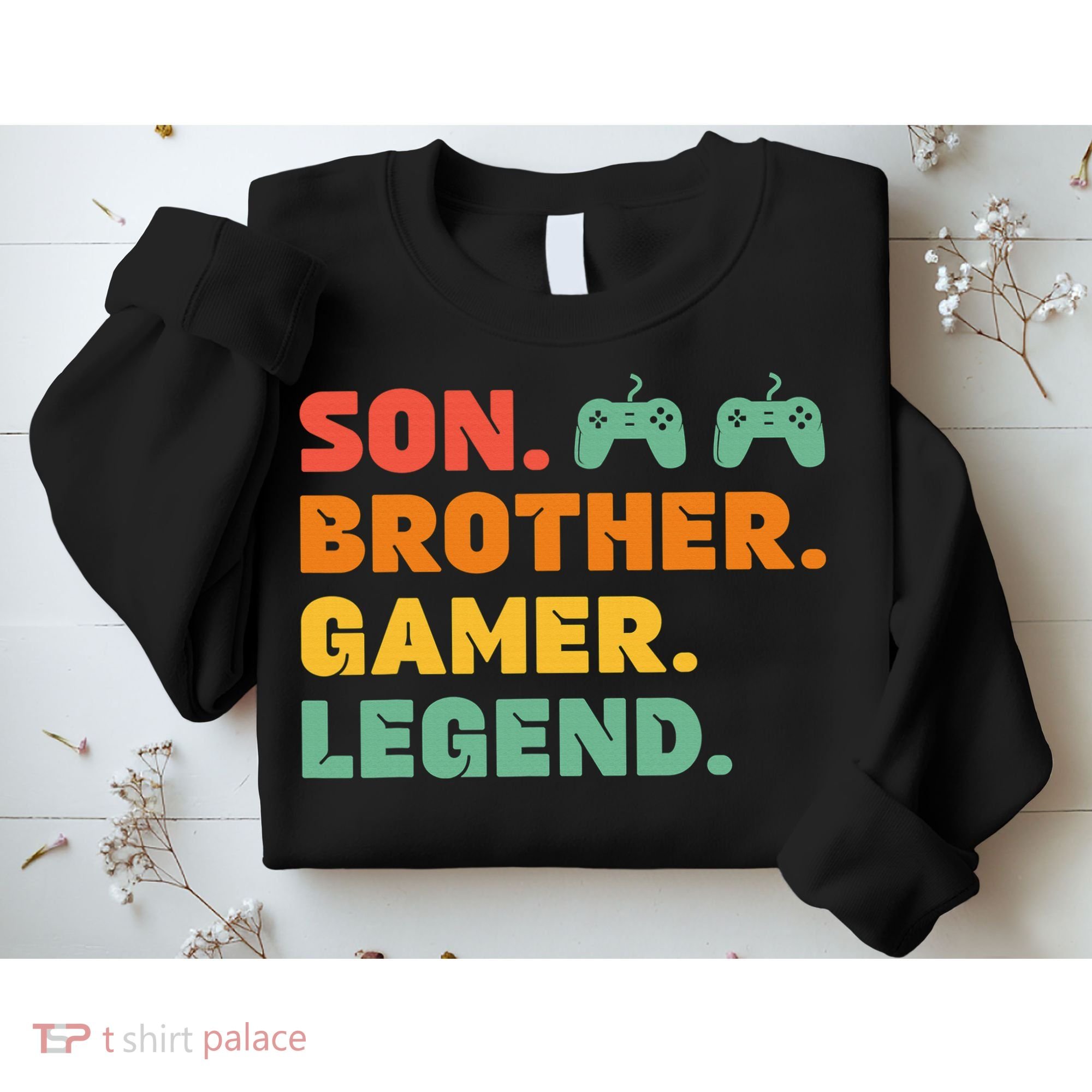 Funny Gamer Son Big Brother Gaming Legend Gift Boys Teens Sweatshirt