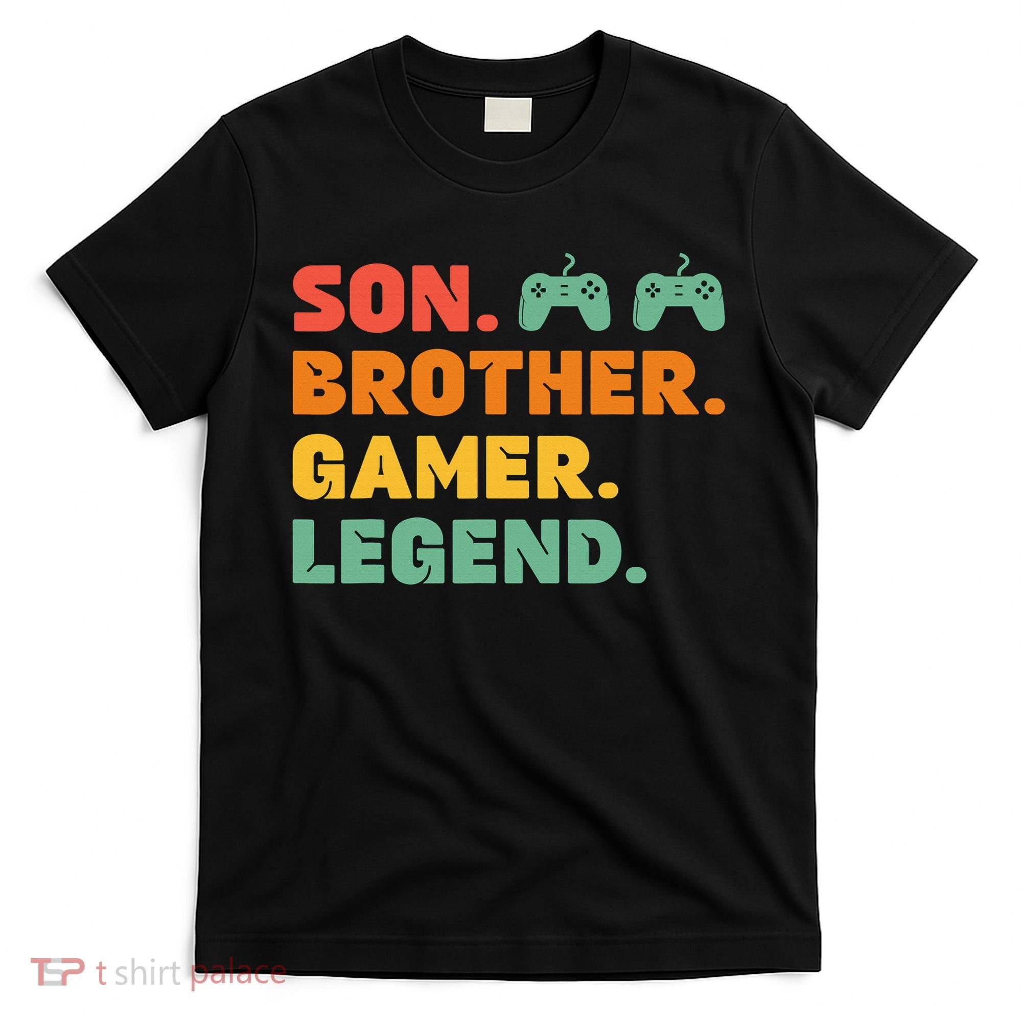 Funny Gamer Son Big Brother Gaming Legend Gift Boys Teens T-Shirt