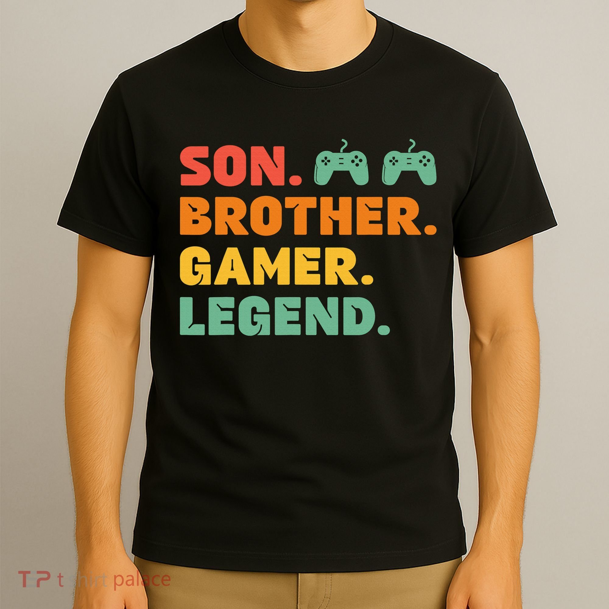 Funny Gamer Son Big Brother Gaming Legend Gift Boys Teens T-Shirt