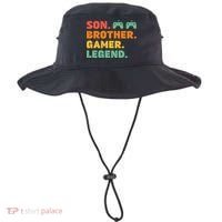 Funny Gamer Son Big Brother Gaming Legend Gift Boys Teens Bucket Hat thumb 0