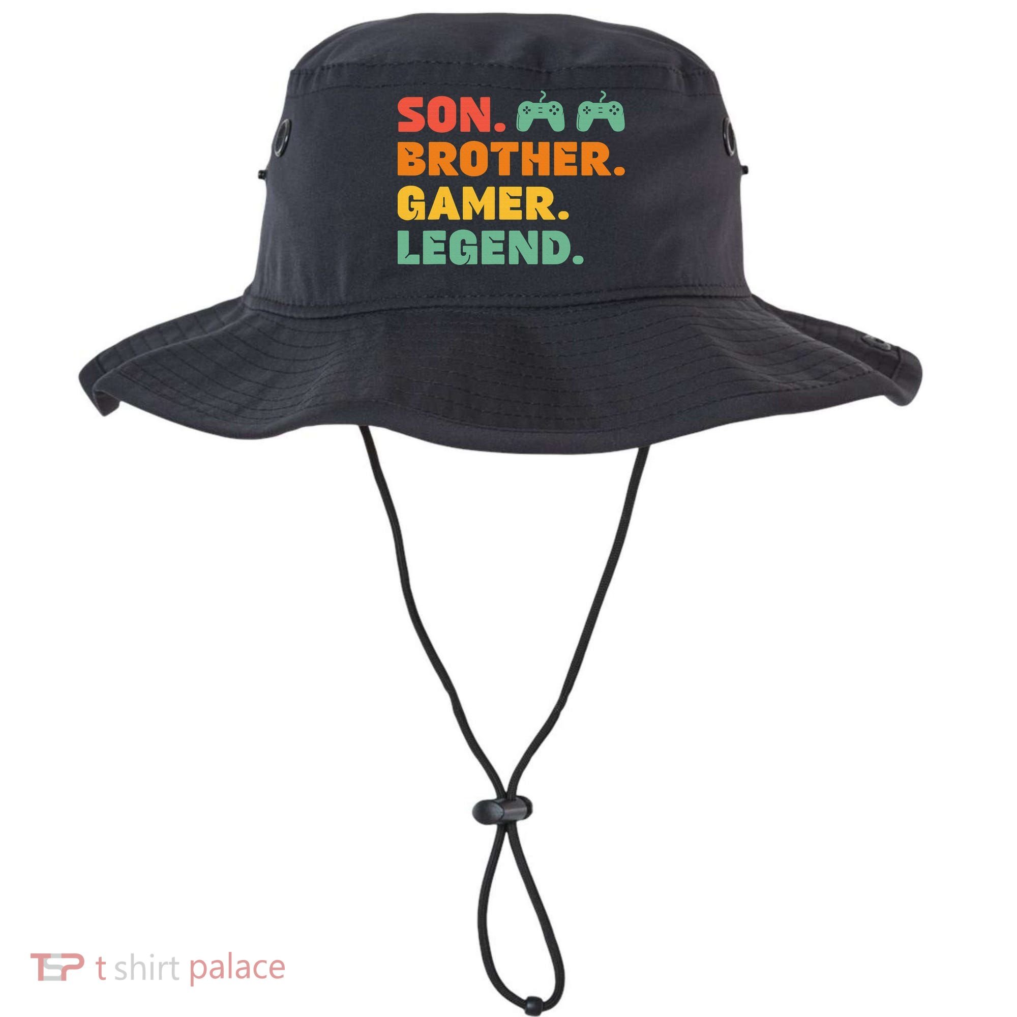Funny Gamer Son Big Brother Gaming Legend Gift Boys Teens Bucket Hat