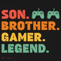 Funny Gamer Son Big Brother Gaming Legend Gift Boys Teens Coaster thumb 2