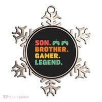 Funny Gamer Son Big Brother Gaming Legend Gift Boys Teens Ornament thumb 0