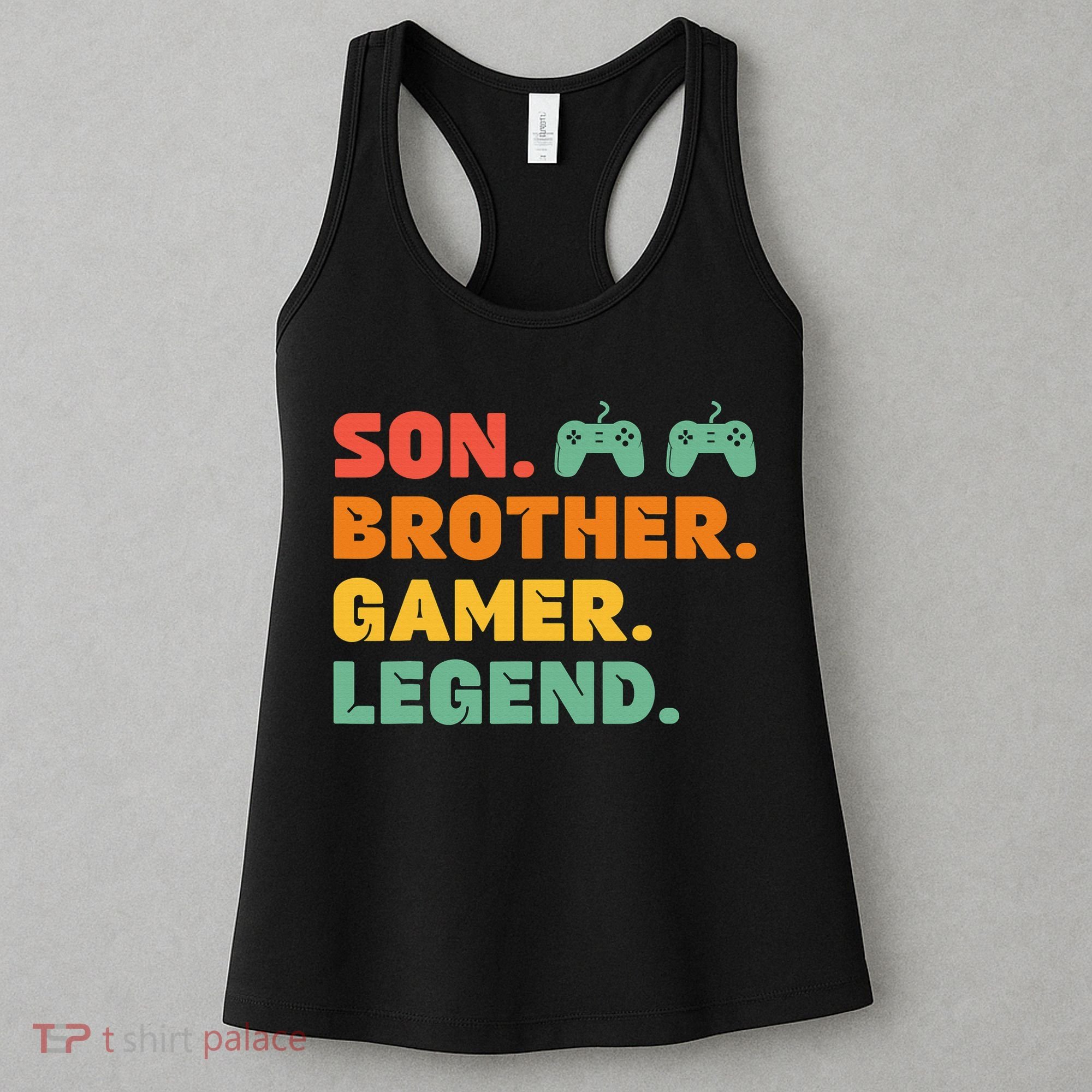 Funny Gamer Son Big Brother Gaming Legend Gift Boys Teens Women's Tank Top