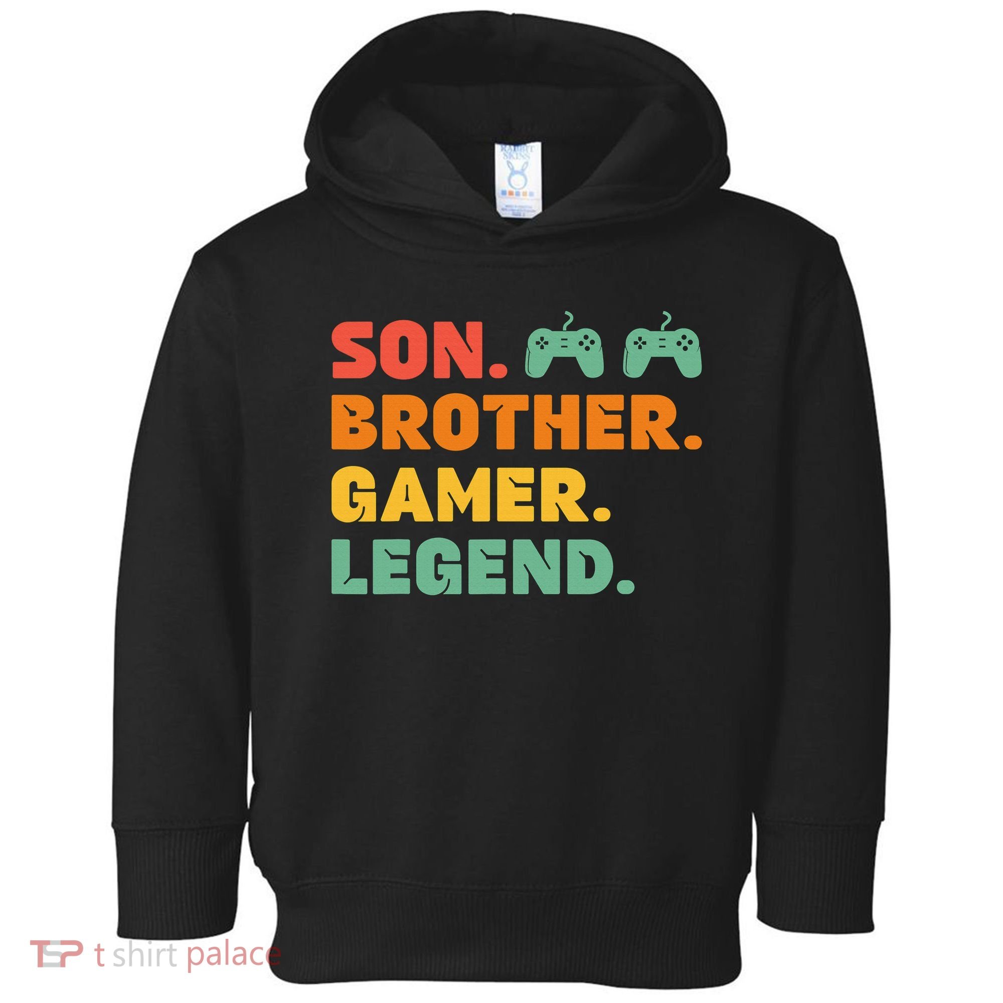 Funny Gamer Son Big Brother Gaming Legend Gift Boys Teens Toddler Hoodie