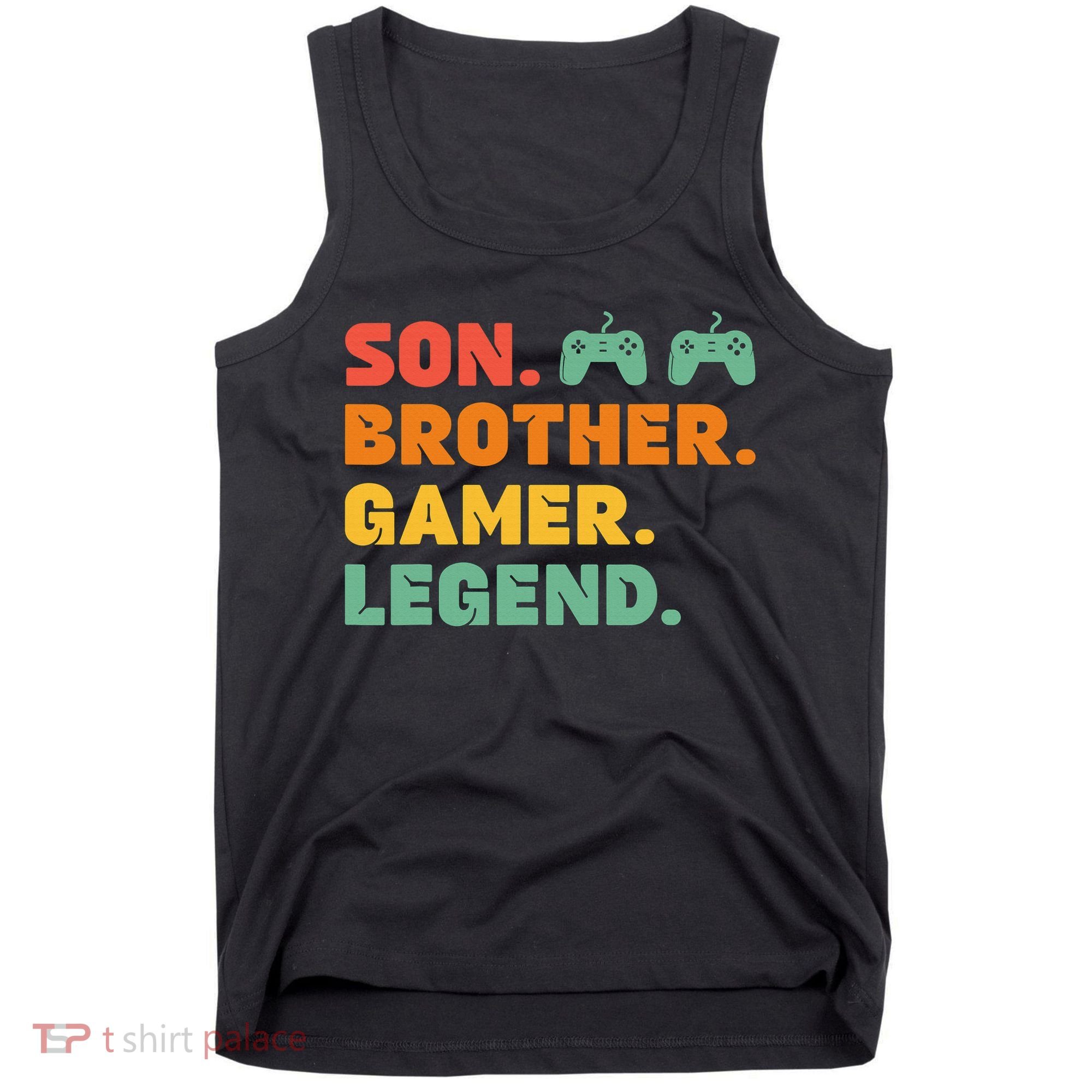 Funny Gamer Son Big Brother Gaming Legend Gift Boys Teens Tank Top