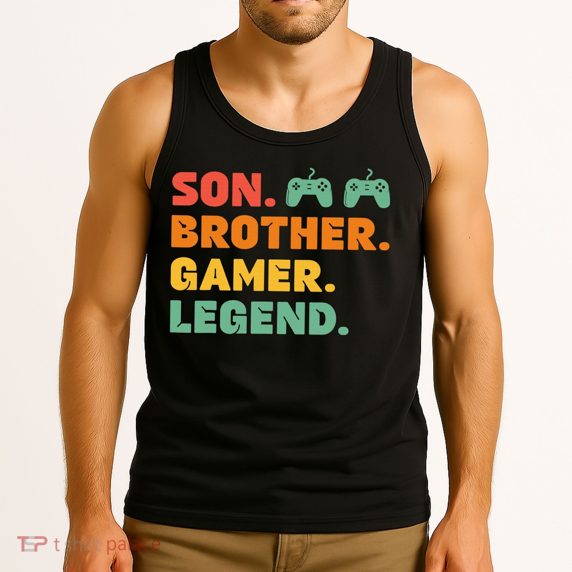 Funny Gamer Son Big Brother Gaming Legend Gift Boys Teens Tank Top