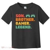 Funny Gamer Son Big Brother Gaming Legend Gift Boys Teens Toddler T-Shirt thumb 0
