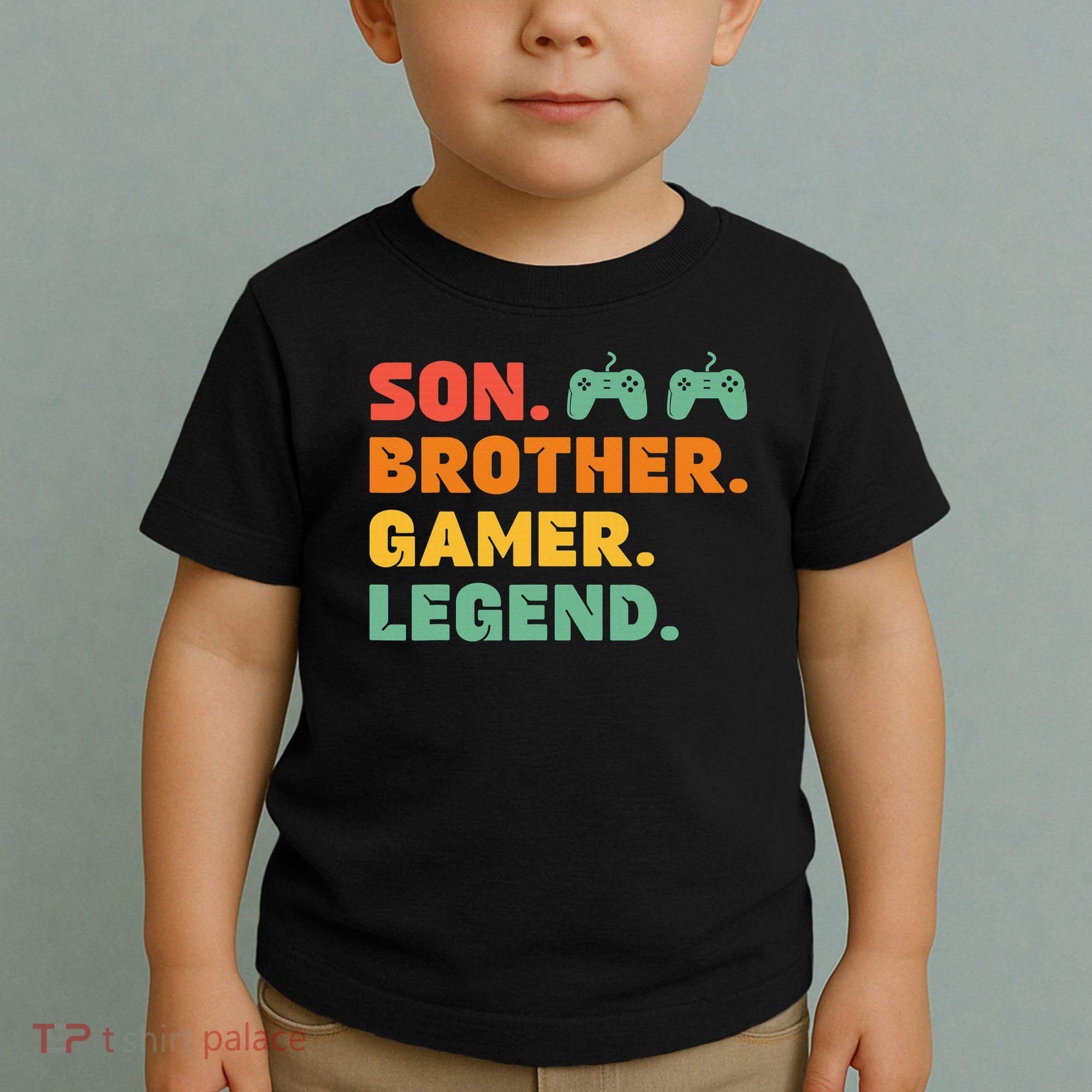 Funny Gamer Son Big Brother Gaming Legend Gift Boys Teens Toddler T-Shirt