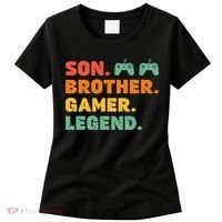 Funny Gamer Son Big Brother Gaming Legend Gift Boys Teens Women's T-Shirt thumb 0