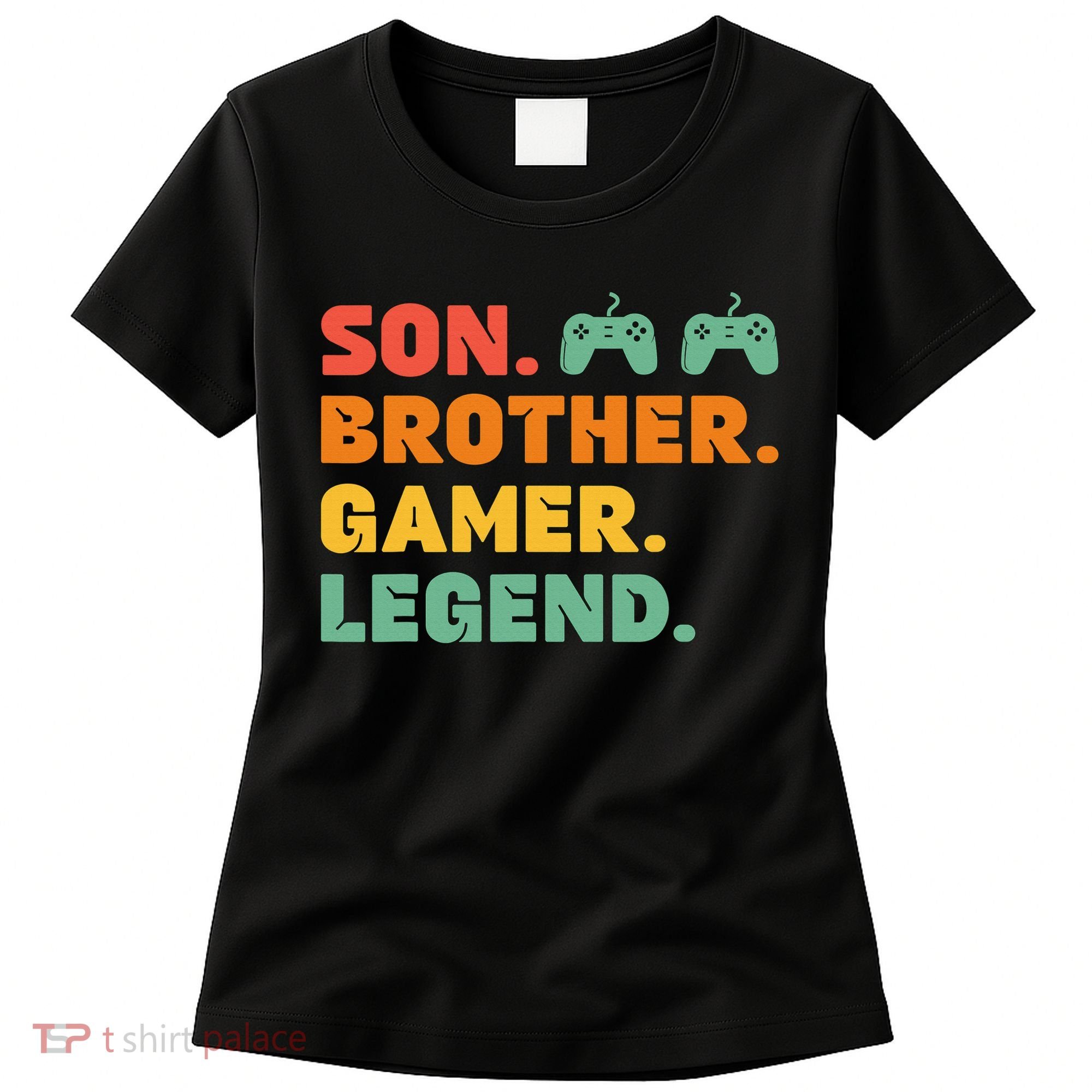 Funny Gamer Son Big Brother Gaming Legend Gift Boys Teens Women's T-Shirt