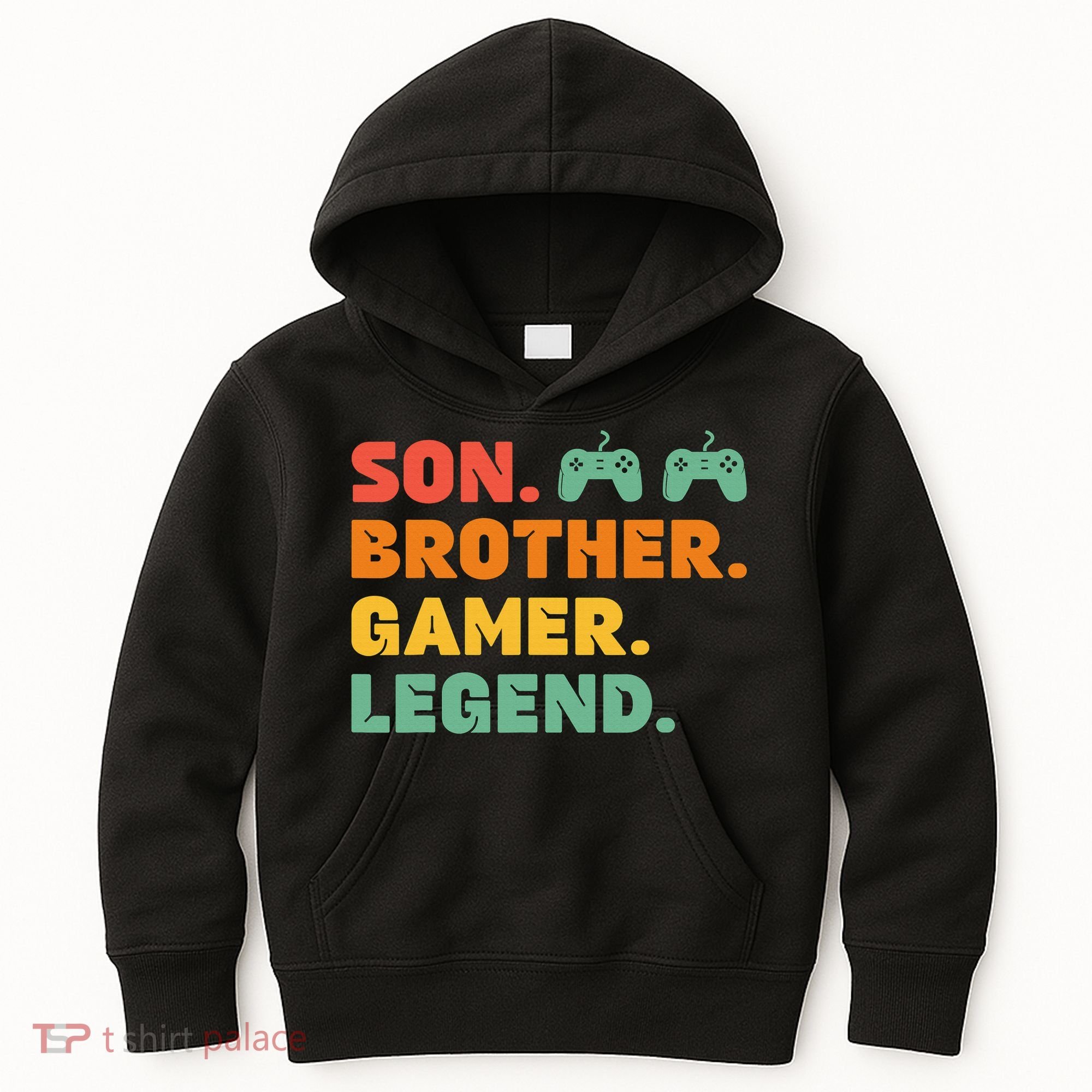 Funny Gamer Son Big Brother Gaming Legend Gift Boys Teens Kids Hoodie