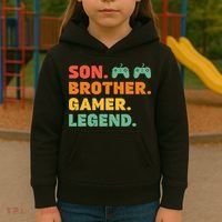 Funny Gamer Son Big Brother Gaming Legend Gift Boys Teens Kids Hoodie thumb 3