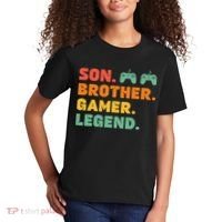Funny Gamer Son Big Brother Gaming Legend Gift Boys Teens Kids T-Shirt thumb 2