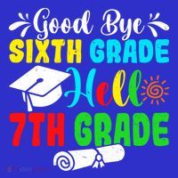 Fun Goodbye Sixth Grade Hello 7Th Grade Last Day Of School Gift Coaster thumb 2