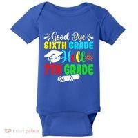 Fun Goodbye Sixth Grade Hello 7Th Grade Last Day Of School Gift Baby Bodysuit thumb 0