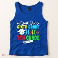 Fun Goodbye Sixth Grade Hello 7Th Grade Last Day Of School Gift Tank Top thumb 2